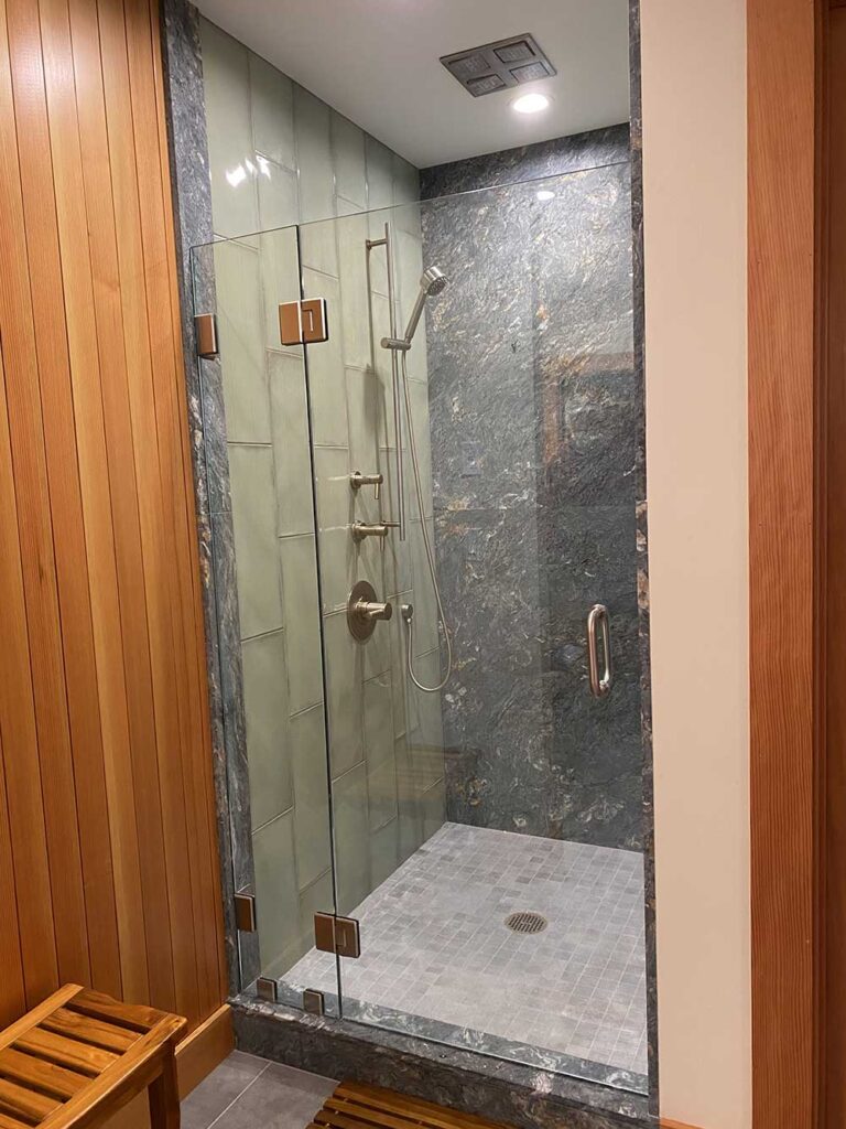 Tile shower