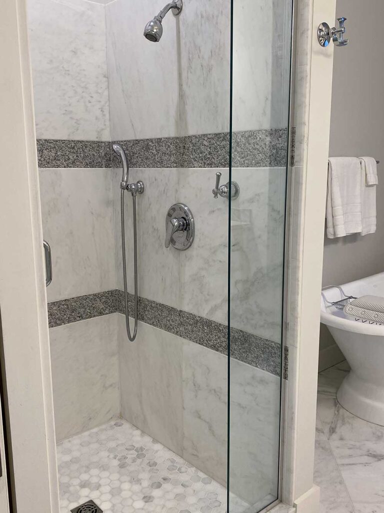 Tile shower