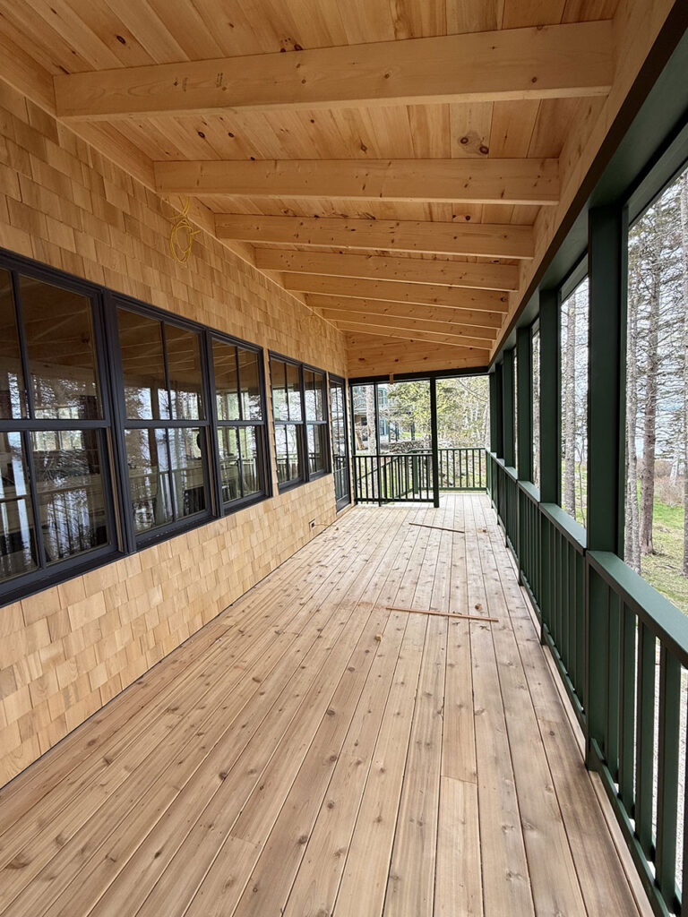 Porch of Pressey Village Home
