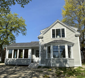 Front of addition on house
