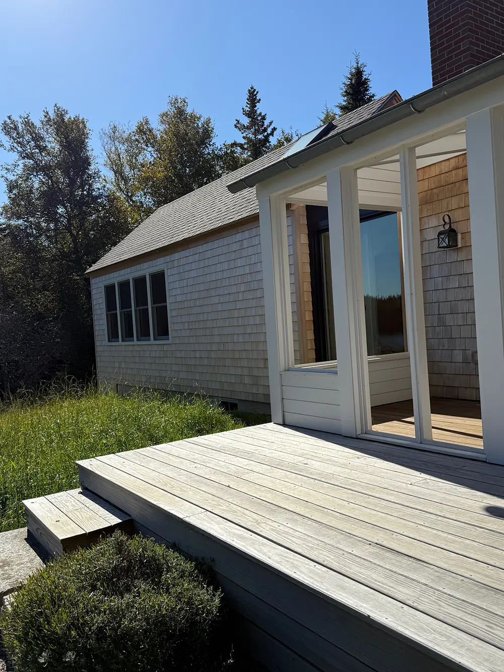 Porch and deck of Sunshine Addition